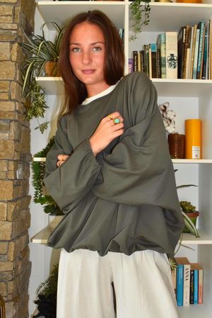 Salone Bubble Top Khaki
